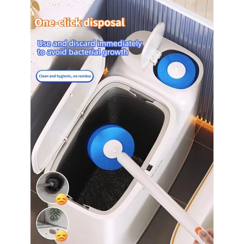 Joybos 2-in-1 Multi-Function Bucket, Trash Can & Disposable Toilet Brush