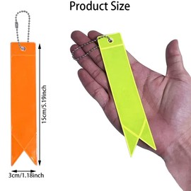 CAVLA 13Pcs Safety Reflector Pendant, Reflective Keyrings Keychain, Kids Reflector Pendant for School Bag, Cycling, Walking, Running, Backpack, Dog Walking (13 Colors)