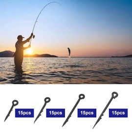 ECSiNG 60pcs Metal Bait Spike Carp Fishing Hook Fishing Hooks Suitable for Most Baits Including Compatible with Boilie Maggots Compatible with Corn and most Cocktail Baits