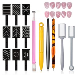 15 Stück Nail Art Werkzeug Magnetstift, Nagel Magnet Stick Set, Cat Eye Nagellack Magnet, Starkes Ansaug Katzenaugen Magnetwerkzeug Für Katzenaugen Nagellack, Nail Art, Katzenauge UV Gel Polnisch