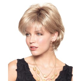 Sky Avg Cap Wig Color Chestnut - Noriko Wigs Short 5" Razored Bob Feathered Layers Wispy Ends Synthetic Open Weft