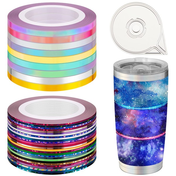 Patelai 69 Rolls Striping Tape for Tumblers Vinyl Pinstripe Nail