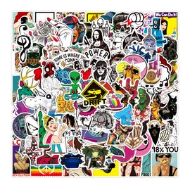 Aufkleber 100 Stück, Graffiti Sticker Wasserdicht Vinyl Stickers für Skateboard Laptop Auto Helm Motorrad Fahrrad stebuch Snowboard Koffer