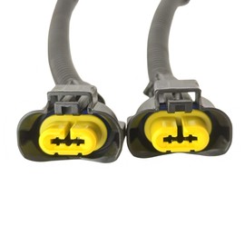 2pcs Headlight Wiring Harness Socket Adapter Connector – Compatible with Nissan Maxima, Altima & Rogue Low Beam 2007–2014 LJQ