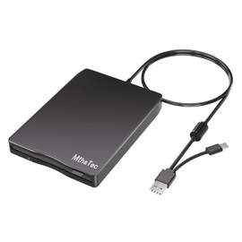 MthsTec - Disquete USB externo de 3,5 pulgadas USB y tipo C externo portátil de 1,44 MB Plug and Play FDD para PC Windows XP 7 8 10 11