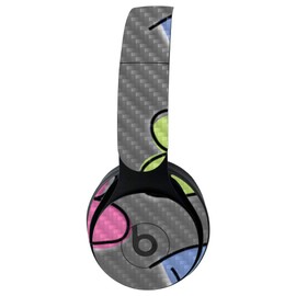 MightySkins Carbon Fiber Skin for Beats Solo Pro Wireless Headphones - Girly | Protective, Durable Textured Carbon Fiber Finish | Easy to Apply, Remove, and Change Styles | Made in The USA