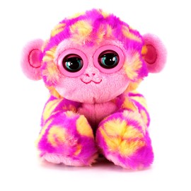 Bandai CE80083 Nuzzy Luvs Snuggler Interactive Pet Soft Toy (Pink and Orange Monkey)