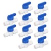 10Pcs Inline Ball Valve Quick Connect Fitting Accessory 1/4 Inch