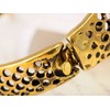 Alilang Antique-Inspire Golden-Tone Slither Snake Filigree Bracelet Bangle Cuff