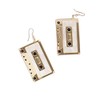 Personality Cassette Tape Dangle Earrings Acrylic Punk Funny Earrings for