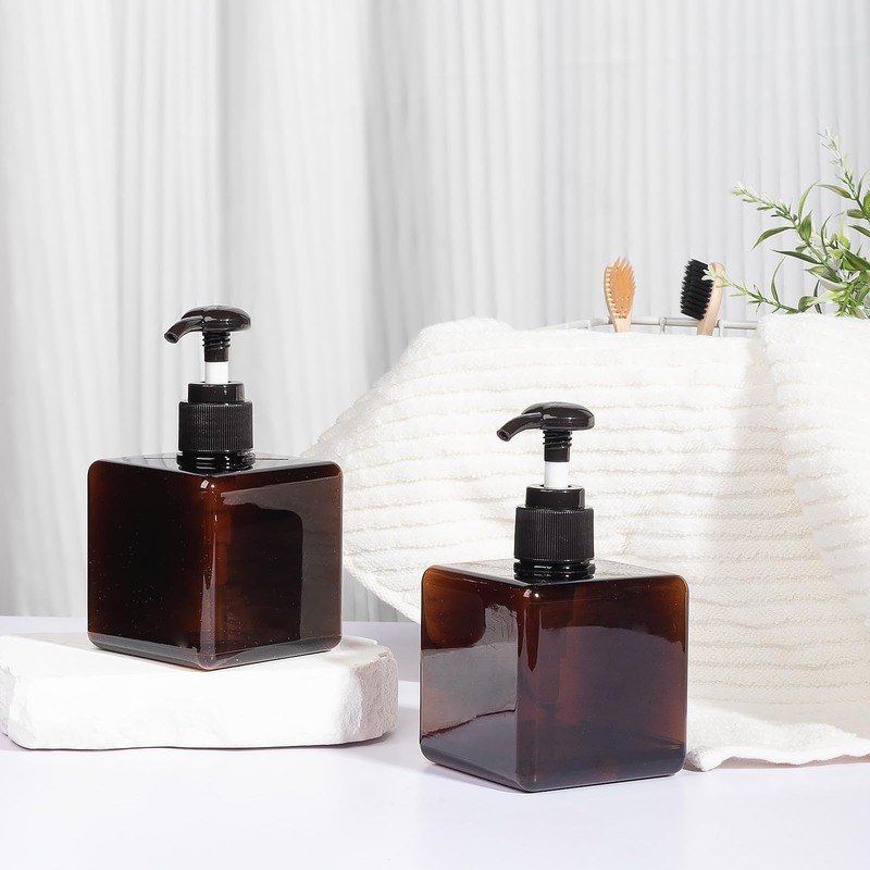 Pump Bottle, Refillable Plastic Empty Lotion Soap Dispenser Liquid Container