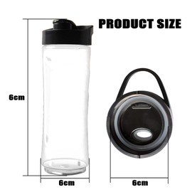 2Pcs Blender Cup, Sports Drink Bottle, Blend Active Bottles Only Blender Cup Smoothie Bottle 20oz Sport Bottle Cup for OSTER BLSTPB BLSTP3 Models Blender bottle replacement
