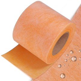 Waterproof Membrane Uncoupling Membrane for Under Tile Underlayment Membrane, Tile Flooring PE Fabric, Waterproof Membrane Shower Membrane for Bathroom Sauna (5inch x 100Ft-42 Sq Ft)