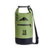 HEETA Waterproof Dry Bag Backpack with Zippered Pocket (Green, 10L)