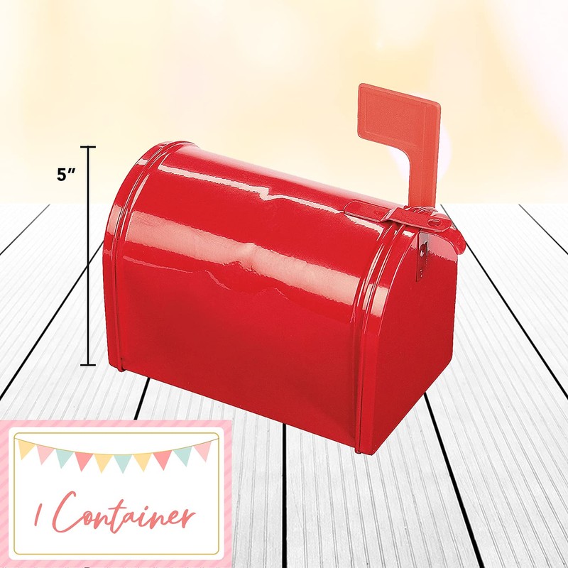 Fun Express Little Red Tinplate Mailbox