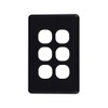 4C | Classic 6 Gang Switch Polycarbonate Cover Plate -
