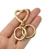 [FUSSED] 1 Pcs Spring Coil Heart Key Chain Clip Heart