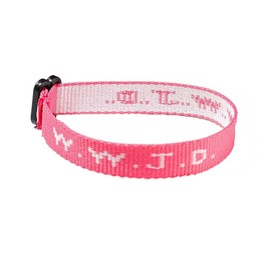 FORUBUS WWJD Bracelets, Inspirational Christian Wristbands for Men and Women, What Would Jesus Do Bracelets Pack/Single-pink