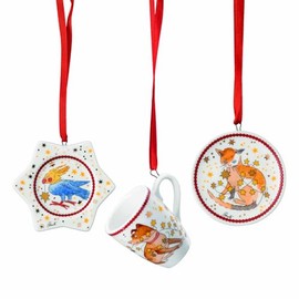 Mini Set of 3 Cups 2024 Christmas Lights Multi-piece cm