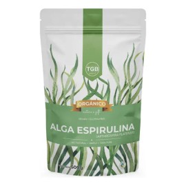 Alga Espirulina 100% Pura Organica Polvo 500g.