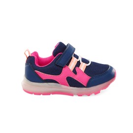 Simple Joys by Carter's Kids Anka Light Up Sneaker, Navy/Pink, 10 US Unisex Toddler
