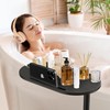 Sunnacate Bathtub Tray Table, Freestanding Bath Side Table Tub Tray