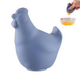 2025 Upgrade Hen-Shaped Egg Yolk Separator - One-Squeeze Silicone Design,No Mess & Dishwasher Safe,Baking Tool for Home Chefs & Cooking(Dark Red)(Blue)