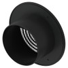 Awenta 4" Inch Black Round Ceiling Vent Cover - Plastic
