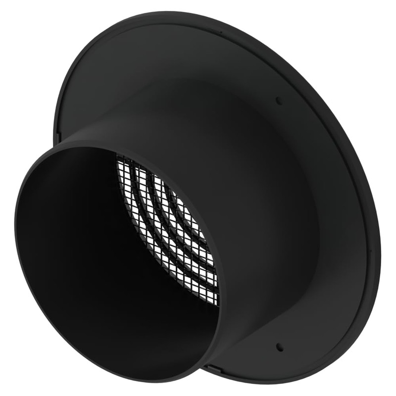 Awenta 4" Inch Black Round Ceiling Vent Cover - Plastic