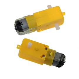 zalati DC Electric Gear Motor 4pcs TT DC 3V-6V Dual Shaft Gear for Four-wheel Drive Toy Car/Robotic Body/Aircraft Toys