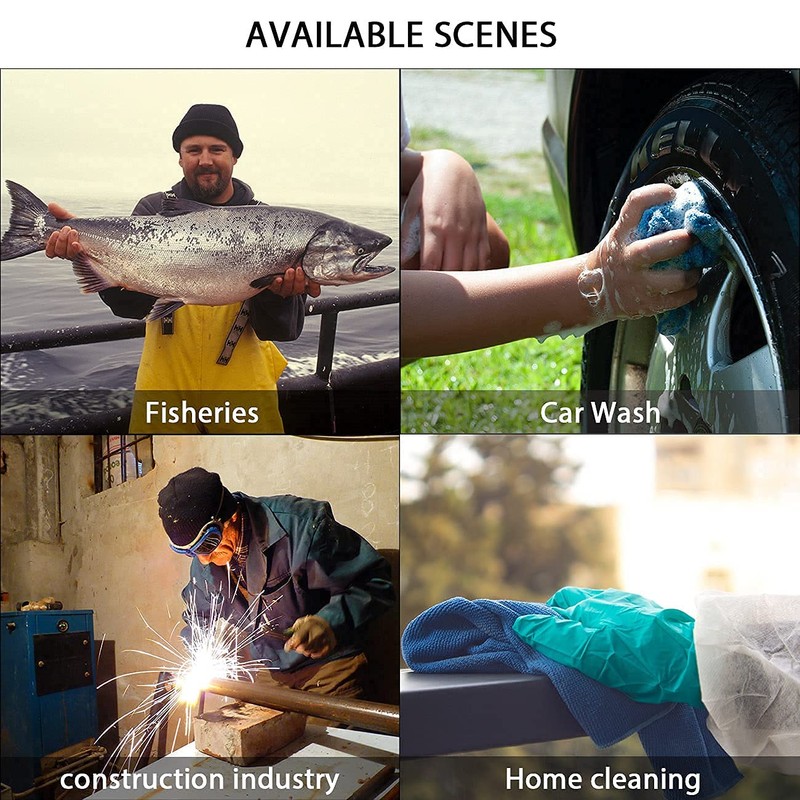 Long Rubber Gloves, Elbow Length Drain Gloves, Heavy Duty Pond