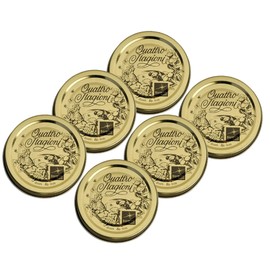Quattro Stagionie Metal Replacement Lid 86 mm Pack of 6