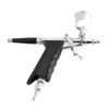 Airbrush Kit,Multi-Purpose 2 Cups Side Feed Spray Gun Trigger Airbrush