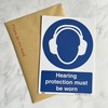 Hearing Protection Must Be Worn Sign - A4 Rigid Plastic