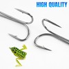 Classic Double Fsihing Hooks, 35pcs Frog Fly Tying Hooks 3X