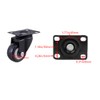 MroMax 4Pcs Casters Wheels 40mm Wheel Dia Top Flat Plate