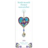 Birthmonth Flower Sun-Catcher Mobile - Stained Glass Effect - Sparkling