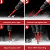 ColumPRO Porcelain Tile Drill Bits Set, 5PCS 1/4“（6mm）Dry Diamond Drill