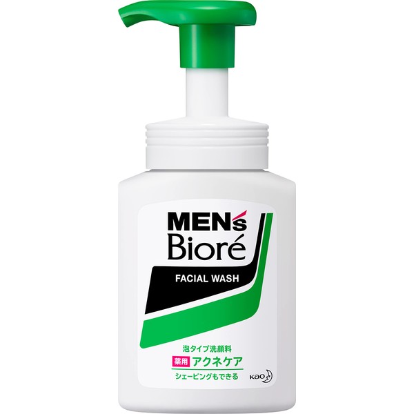 Men's Biore Foam Type Medicated Acne Care Face Wash, 5.1 fl oz (150 ml)