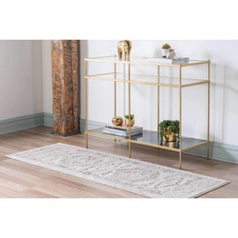 Unique Loom Utopia Collection Traditional Geometric Vintage Inspired Area Rug with Warm Hues (2' 7 x 10' 0 Runner, Beige/Brown)