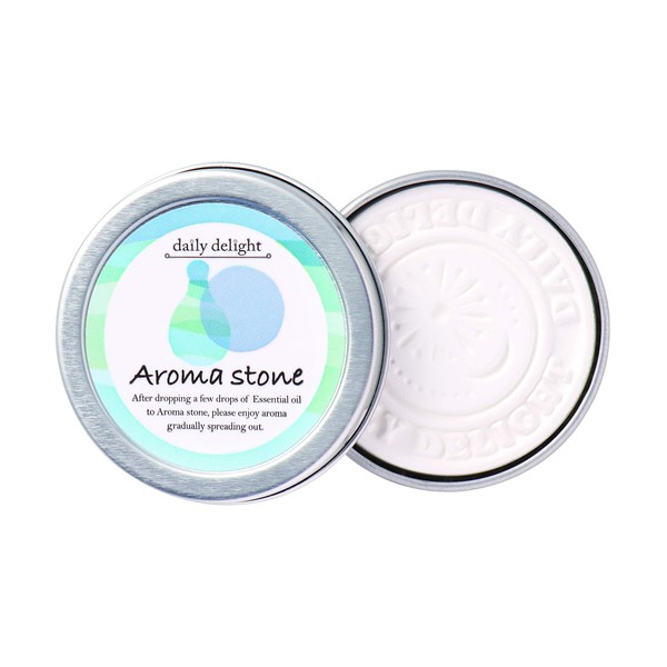 Daily Delight, Aroma Stone, Everyday 1 Piece (Portable, Small Space, Hakuun Pottery, Setoyaki, Made in Japan, Essential Oils)