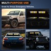 Nilight 32LED Amber White Emergency Dash Strobe Lights with Controller