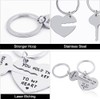 shilipu 1 Pair Key Heart Keyring You Hold the Key