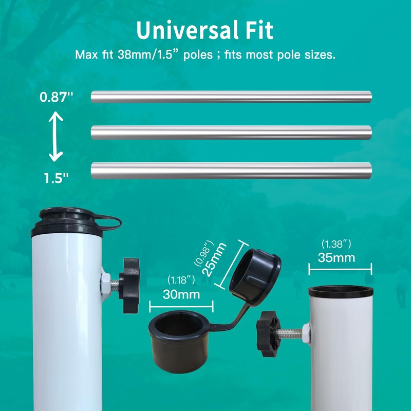 AMMSUN Foldable Portable Beach Umbrella Stand-Portable Patio Umbrella Base Holder,Outdoor