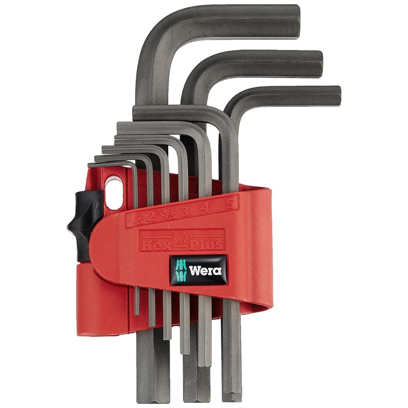 Wera Hex-Plus 950 PKL/9 BM N BlackLaser 9-Piece Hex L-Key