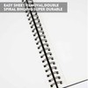 CONDA 8.5"x11" Double-Sided Hardbound Sketchbook, 80 Sheets Hardcover Sketchbook, Spiral