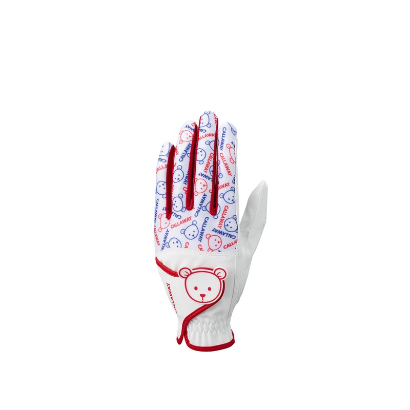 Callaway Glove BEAR DUAL WMS WHT/RED 21 24 (21 cm