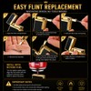 Refillable Butane Lighter, Dual Flame with Soft Flame & Jet