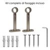 GIRASOLE HOME® Adjustable Curtain Pole Bracket, 2 Pack Heavy Duty