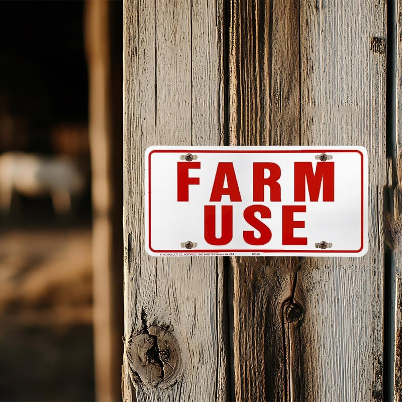 Hy-Ko Products 361951 Farm Use Id Tag White/Red, 6(h) x